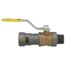 3/4" Press x MNPT MegaPressG Bronze Ball Valve w/ Carbon Steel