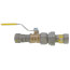 1/2" Press x Press Union MegaPressG Bronze Ball Valve w/ Carbon Steel
