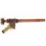 Model 30 6", 1/2" MPT x Sweat Inlet Downward Pitch Wall Faucet w/ Metal Handle