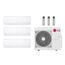 30,000 BTU, R-32, 22 SEER2 Ductless Three Zone Heat Pump Package (9+9+12)