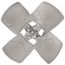 Fan Blade 22" 4 Blade 1/2" Bore, 30W24