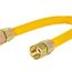 1/2" ID (5/8" OD) Bagged Gas Connector w/ 3/4" FIP x 3/4" FIP Fittings (72" Length)