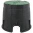 10" Round Pro-Spec Series Irrigation Control Valve Box (Black Box/Green Cover)