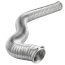 4" x 8 Ft. Flexible Semi-Rigid Transition Aluminum Duct w/ Clamps