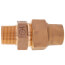 1" Flare x MNPT Coupling - T-4100NL (No Lead Bronze)