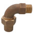 3/4" Flare x MNPT 1/4 Bend - T-4400NL (No Lead Bronze)