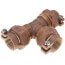 1" Pack Joint (CTS) Tee - T-4441NL (No Lead Bronze)