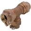 1" x 3/4" Pack Joint Tee (CTS) - T-4441NL (No Lead Bronze)