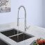 K7 Medium Single-Handle Semi-Pro Dual Spray Kitchen Faucet (SuperSteel Infinity)