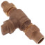3/4" Flare x Flare Curb Stop - T-5200NL (No Lead Bronze)