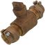 1" Pack Joint (CTS) x Pack Joint (CTS) Curb Stop - T-5300NL (No Lead Bronze)