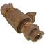 1" Pack Joint (CTS) x Pack Joint (CTS) Curb Stop - T-5300NL (No Lead Bronze)