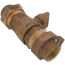 1-1/4" Pack Joint (CTS) x Pack Joint (CTS) Curb Stop - T-5300NL (No Lead Bronze)