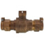 2" Pack Joint (CTS) x Pack Joint (CTS) Curb Stop - T-5300NL (No Lead Bronze)