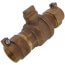 2" Pack Joint (CTS) x Pack Joint (CTS) Curb Stop - T-5300NL (No Lead Bronze)