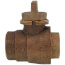 1" FNPT x FNPT Minneapolis Pattern Curb Stop - T-5500MPNL (No Lead Bronze)