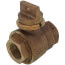 1" FNPT x FNPT Minneapolis Pattern Curb Stop - T-5500MPNL (No Lead Bronze)