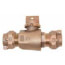 1" Pack Joint (CTS) x Pack Joint (CTS) Minneapolis Pattern Curb Stop - T-5300MPNL (No Lead Bronze)