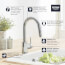 Concetto Single-Handle Pull Down Bar Faucet 1.75 GPM (StarLight Chrome), 31479001
