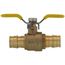 3/4" Expansion PEX Full Port Forged Brass Ball Valve w/ Wing T-Handle (Lead Free)
