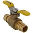 3/4" Expansion PEX Full Port Forged Brass Ball Valve w/ Wing T-Handle (Lead Free)
