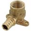 1/2" EVERLOC+ x 1/2" NPT Brass Female Drop Ear Elbow (Lead Free)