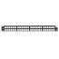 Shielded Flat Quickport, Patch Panel, 48-port, 1RU (Black) High-density Rear Cable Manager Sold Separately.