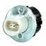 High-output Base, Double Contact, Standard Fluorescent Lampholder, Snap-in, Plunger, Quickwire 18awg Solid Or Str Tinned (White)