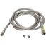 108" Flexible Stainless Steel Hose w/ Gray Handle & (2) Washers, B-0108-HOSE