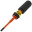 Flip-Blade Insulated Screwdriver, 2-in1, Ph Bit #2, Sl Bit 1/4"