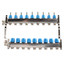 9 Loop 1-1/4" Stainless Steel Manifold w/ Flowmeter & Ball Valve (Fully Assembled)
