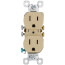 Duplex Receptacle - Ivory (15A, 125V)