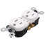 Weather-Resistant Duplex Receptacle, NEMA 5-15R - White (15A, 125V)