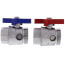 Manifold Ball Valve w/ Thermometer, Straight (Box of 2)