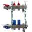 2 Loop 1-1/4" Stainless Steel Manifold w/ Flowmeter & Ball Valve (Fully Assembled)