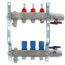 3 Loop 1-1/4" Stainless Steel Manifold w/ Flowmeter & Ball Valve (Fully Assembled)