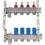 4 Loop 1-1/4" Stainless Steel Manifold w/ Flowmeter & Ball Valve (Fully Assembled)
