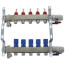 5 Loop 1-1/4" Stainless Steel Manifold w/ Flowmeter & Ball Valve (Fully Assembled)