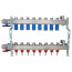 8 Loop 1-1/4" Stainless Steel Manifold w/ Flowmeter & Ball Valve (Fully Assembled)