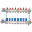 8 Loop 1-1/4" Stainless Steel Manifold w/ Flowmeter & Ball Valve (Fully Assembled)