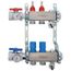 2 Loop 1-1/2" High Flow Stainless Steel Manifold w/ Flowmeter & Ball Valve (Fully Assembled)