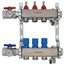 3 Loop 1-1/2" High Flow Stainless Steel Manifold w/ Flowmeter & Ball Valve (Fully Assembled)
