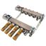4 Loop 1-1/2" Stainless Steel Manifold w/ Flowmeter & Ball Valve (Fully Assembled)