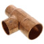 1-1/2" x 1" x 1-1/4" CxCxC Reducing Tee