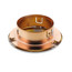 White Adjustable Domed Concealed Pendent Cover Plate (135°F)