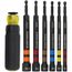 Hollow Magnetic Color-Coded Ratcheting Power Nut Driver, 7 Piece