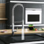 K7 Single Handle Semi-Pro Dual Spray Kitchen Faucet (Super Steel), 32951DC0