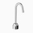 Optima EBF-750-4-BAT-BDT Battery Powered Deck-Mounted Bathroom Laminar Spray w/ 4" Trim Plate (Chrome), 3315317BT
