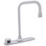 Optima EBF-775-8 Battery Powered Deck-Mounted Bathroom Laminar Spray w/ 8" Trim Plate (Chrome), 3315376BT