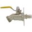 1/2" Expansion PEX Flange x 3/4" Male Hose Brass Sillcock w/ 1/4 Turn & Lever Handle (Lead Free)